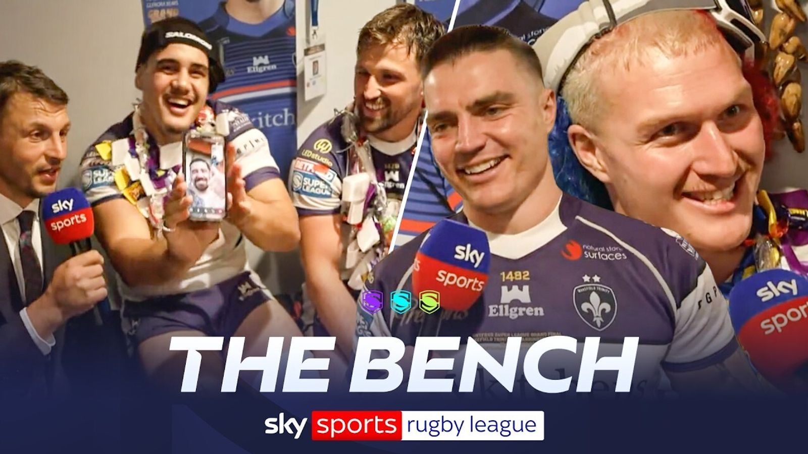 Os bastidores dos festejos do Wakefield Trinity após a final